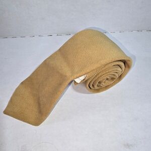 VINTAGE J. Riggings Tan‎ Colored Corduroy Feel Cotton Neck Tie  NEW